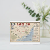 Barcelona Movement Network Postkarte | R.T.A. (Stehend Vorderseite)