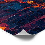 Barcelona Nächte - Sagrada Familia Spiegela Poster (Ecke)