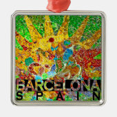 Barcelona Ornament Aus Metall (Vorne)