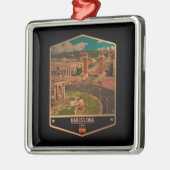 Barcelona Ornament Aus Metall (Links)
