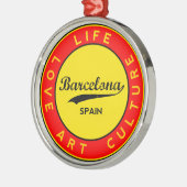Barcelona Ornament Aus Metall (Links)