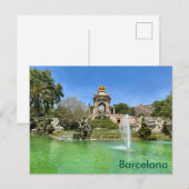 Barcelona – Parc de la Ciutadella Postkarte (Vorne/Hinten)