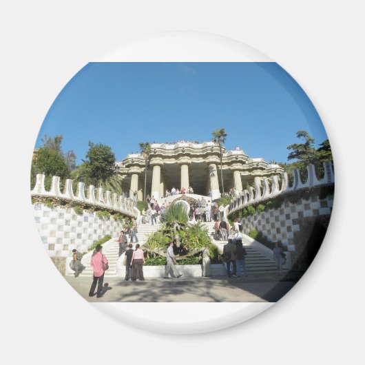 Barcelona—Parc—Guell—[kan.k] Magnet (Vorne)