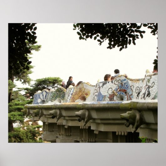 Barcelona. Parc Guell. Poster (Vorne)