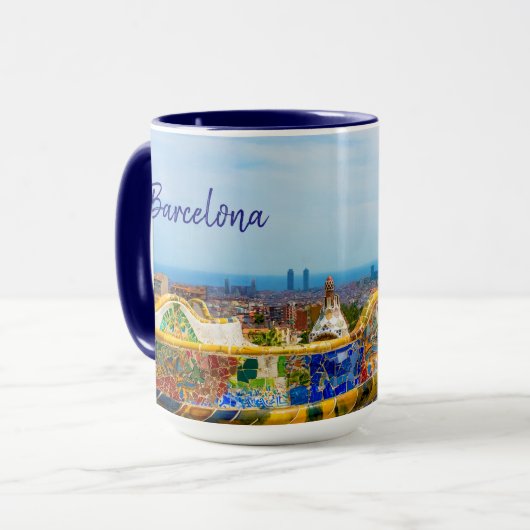 Barcelona Park Guell Fine Art Fotografy Tasse (Vorderseite Links)