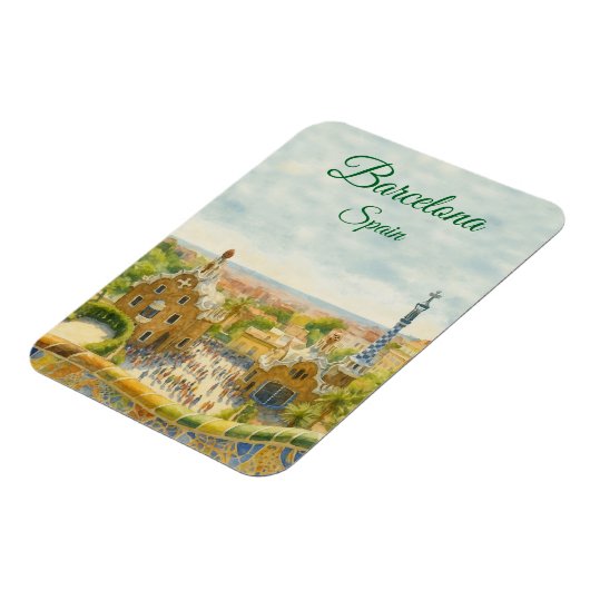 Barcelona Park Guell Magnet (Linke Seite)