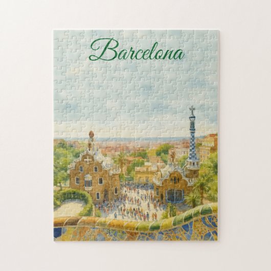 Barcelona Park Guell Puzzle (Vertikal)