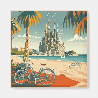 Barcelona, Park Guell, Sagrada Familia, Souvenir Magnet