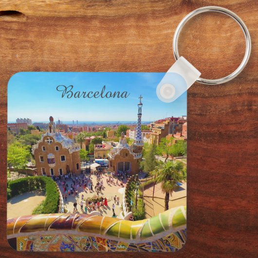 Barcelona, Park Guell Schlüsselanhänger (Rückseite)