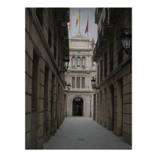 Barcelona Passage — Weicher Nebel Poster