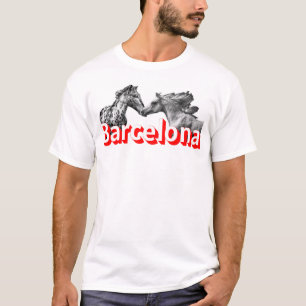Barcelona, Pferd, Fußball, Reise Liebe T-Shirt