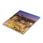 Barcelona Plaza de Espana Katalonien Spanien Sunse Fliese (Seite)