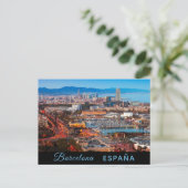 Barcelona postcard postkarte (Stehend Vorderseite)
