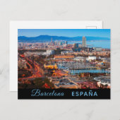 Barcelona postcard postkarte (Vorne/Hinten)