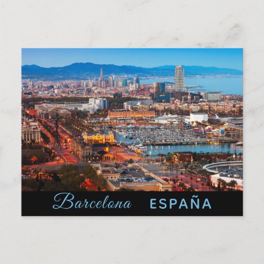 Barcelona postcard postkarte (Vorderseite)