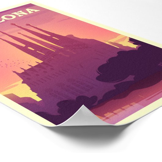 Barcelona Poster (Ecke)