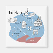 Barcelona Poster - Original Magnet (Vorne)