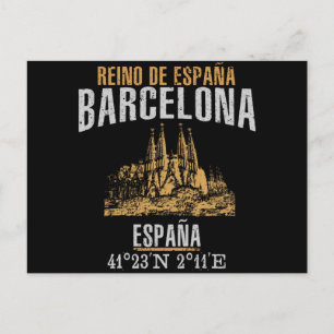Barcelona Postkarte