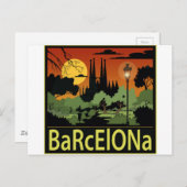 Barcelona Postkarte (Vorne/Hinten)