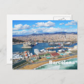 Barcelona Postkarte (Vorne/Hinten)