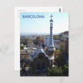 Barcelona Postkarte (Vorne/Hinten)