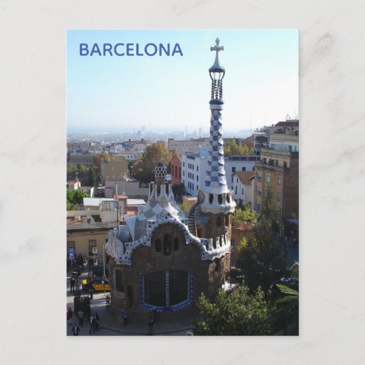 Barcelona Postkarte (Vorderseite)