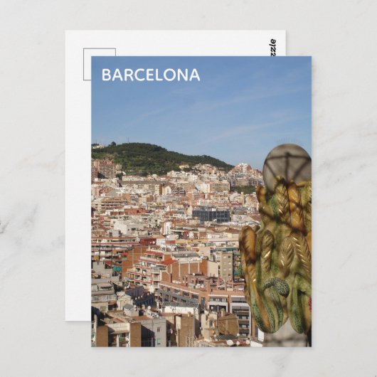 Barcelona Postkarte (Vorne/Hinten)