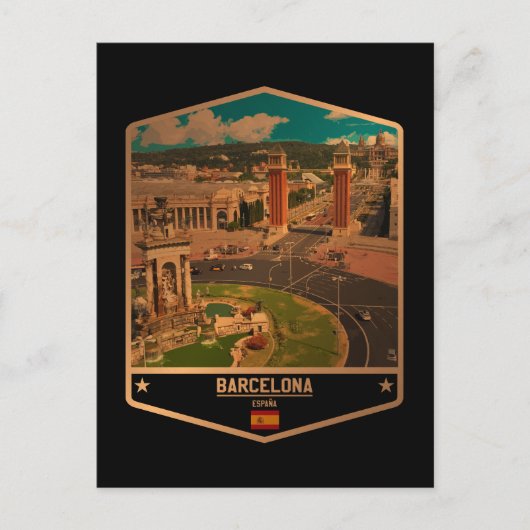 Barcelona Postkarte (Vorderseite)