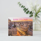 Barcelona Postkarte (Stehend Vorderseite)