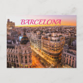 Barcelona Postkarte (Vorderseite)