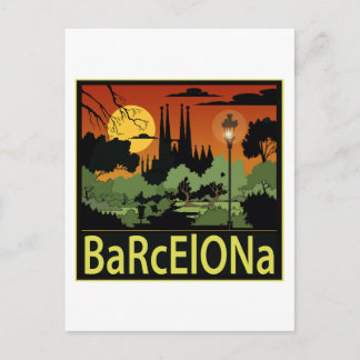 Barcelona Postkarte