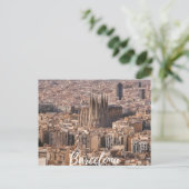 Barcelona Postkarte (Stehend Vorderseite)