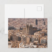 Barcelona Postkarte (Vorne/Hinten)