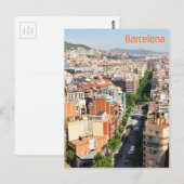 Barcelona Postkarte (Vorne/Hinten)