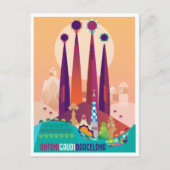 Barcelona Postkarte (Vorderseite)