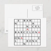 BARCELONA POSTKARTE (Vorne/Hinten)