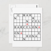 BARCELONA POSTKARTE (Vorne/Hinten)