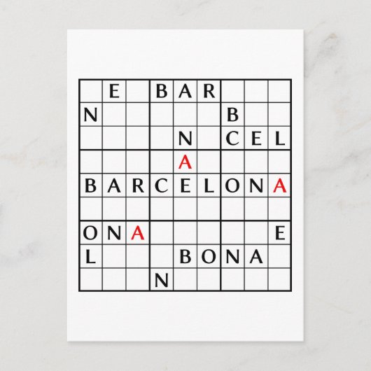 BARCELONA POSTKARTE (Vorderseite)