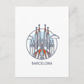 Barcelona Postkarte (Vorderseite)