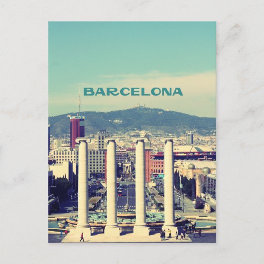 Barcelona Postkarte (Vorderseite)