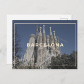 Barcelona Postkarte (Vorne/Hinten)