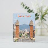Barcelona Postkarte (Stehend Vorderseite)