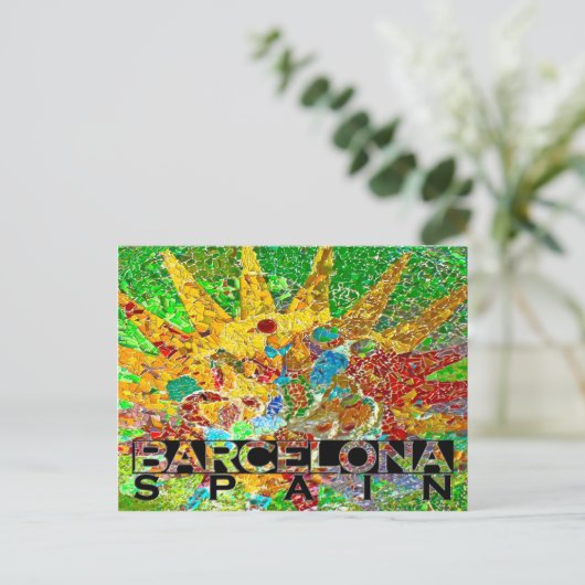 Barcelona Postkarte (Stehend Vorderseite)