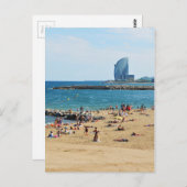 Barcelona Postkarte (Vorne/Hinten)