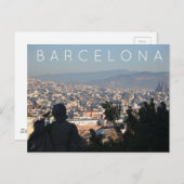 Barcelona Postkarte (Vorne/Hinten)