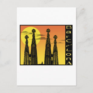 Barcelona Postkarte