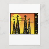 Barcelona Postkarte (Vorderseite)