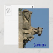 Barcelona Postkarte (Vorne/Hinten)