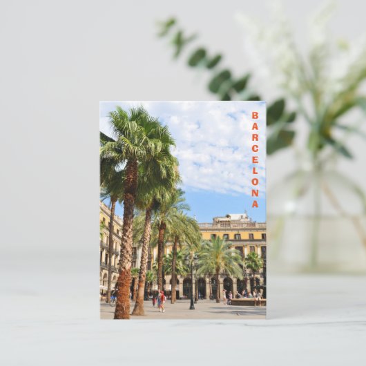 Barcelona Postkarte (Stehend Vorderseite)