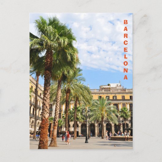 Barcelona Postkarte (Vorderseite)